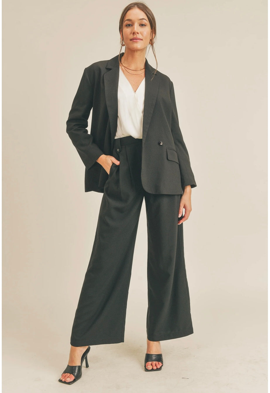 Black Like Blazer and Pant Set
