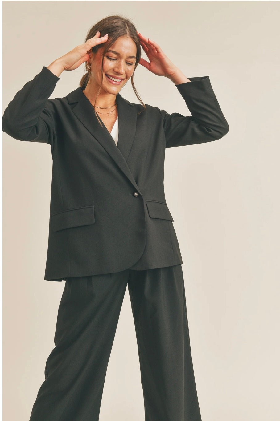 Black Like Blazer and Pant Set
