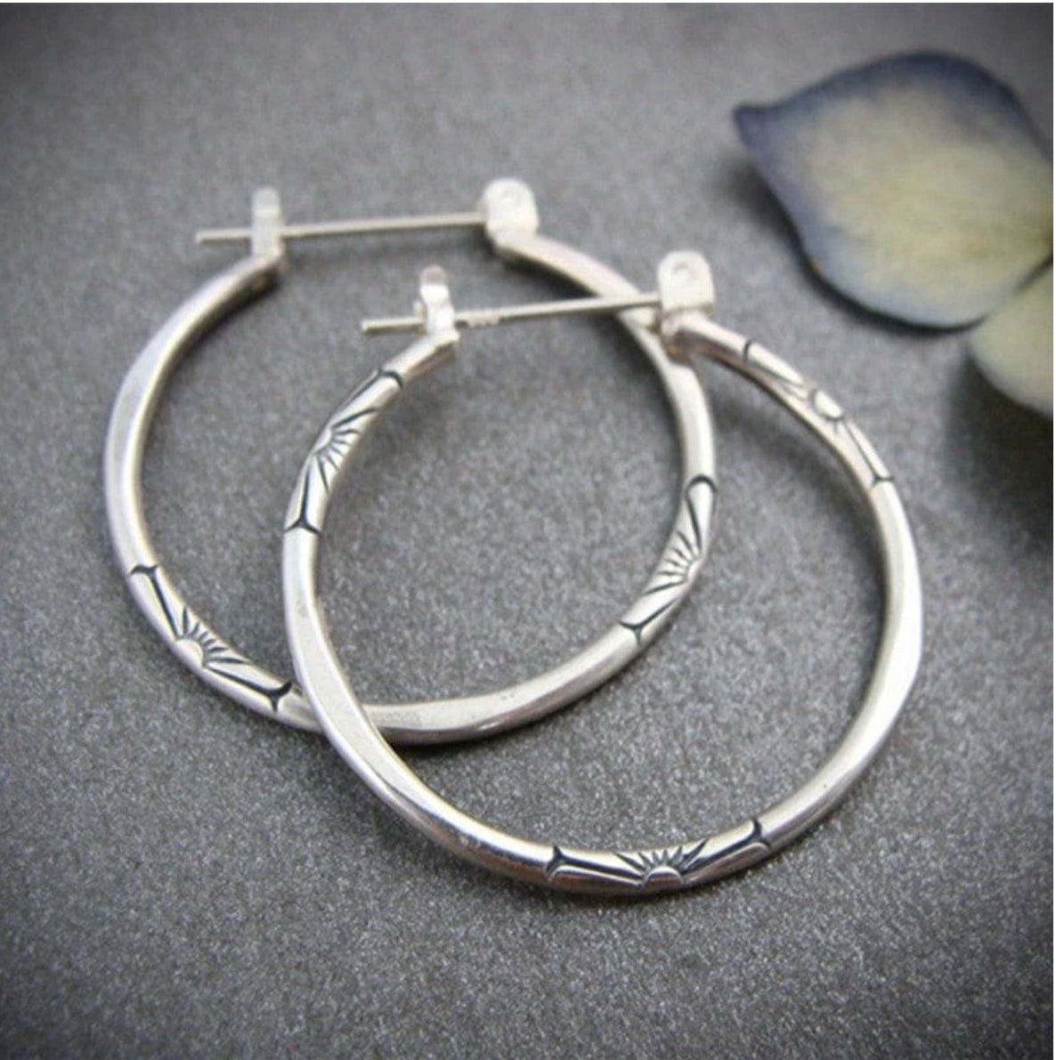 STERLING SILVER HOOPS