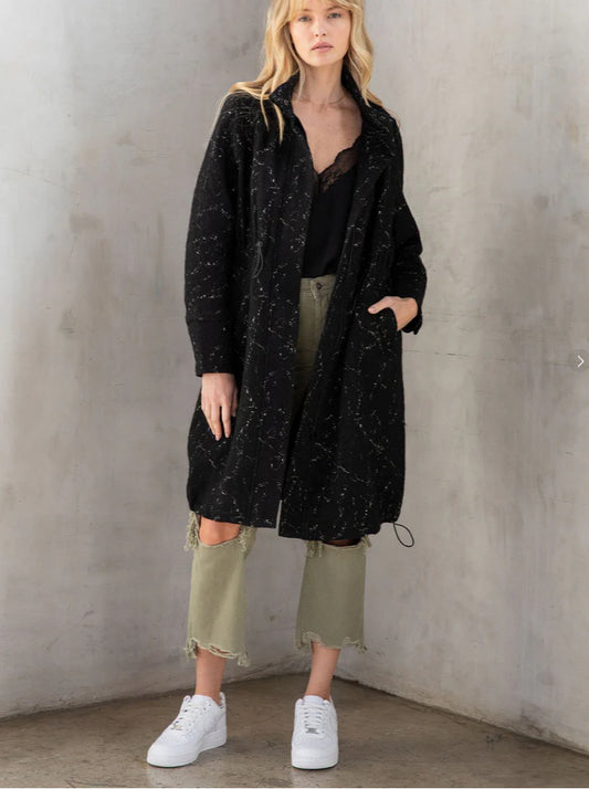 Unique Drawstring Winter Coat