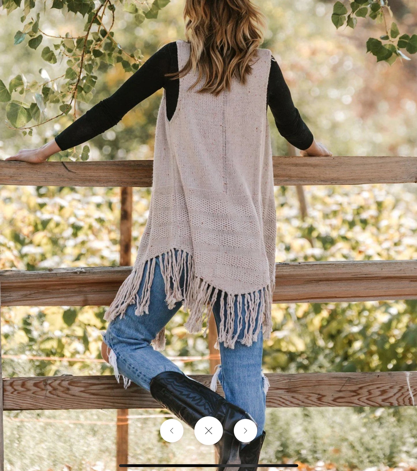 BOHEMIAN FRINGED SWEATER VEST