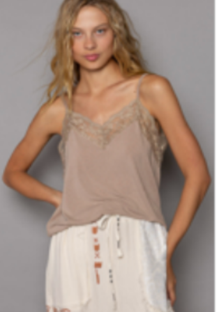 Delicate Lace Trimmed Camisole
