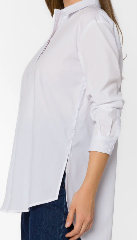 CLASIC WHITE HIGH LOW SHIRT