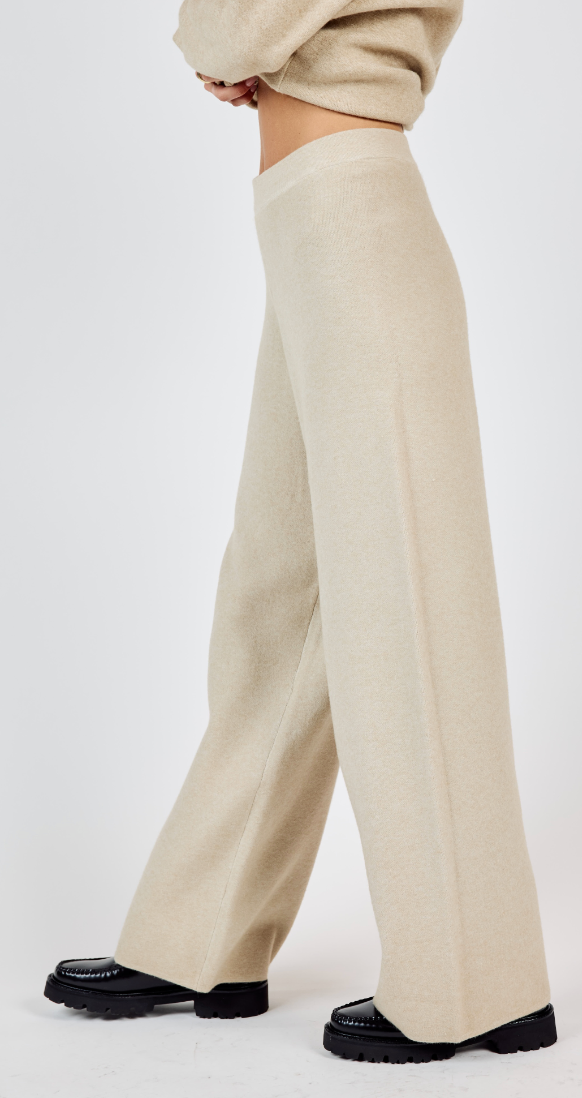 ULTRA SOFT KNIT WIDE LEG PANT