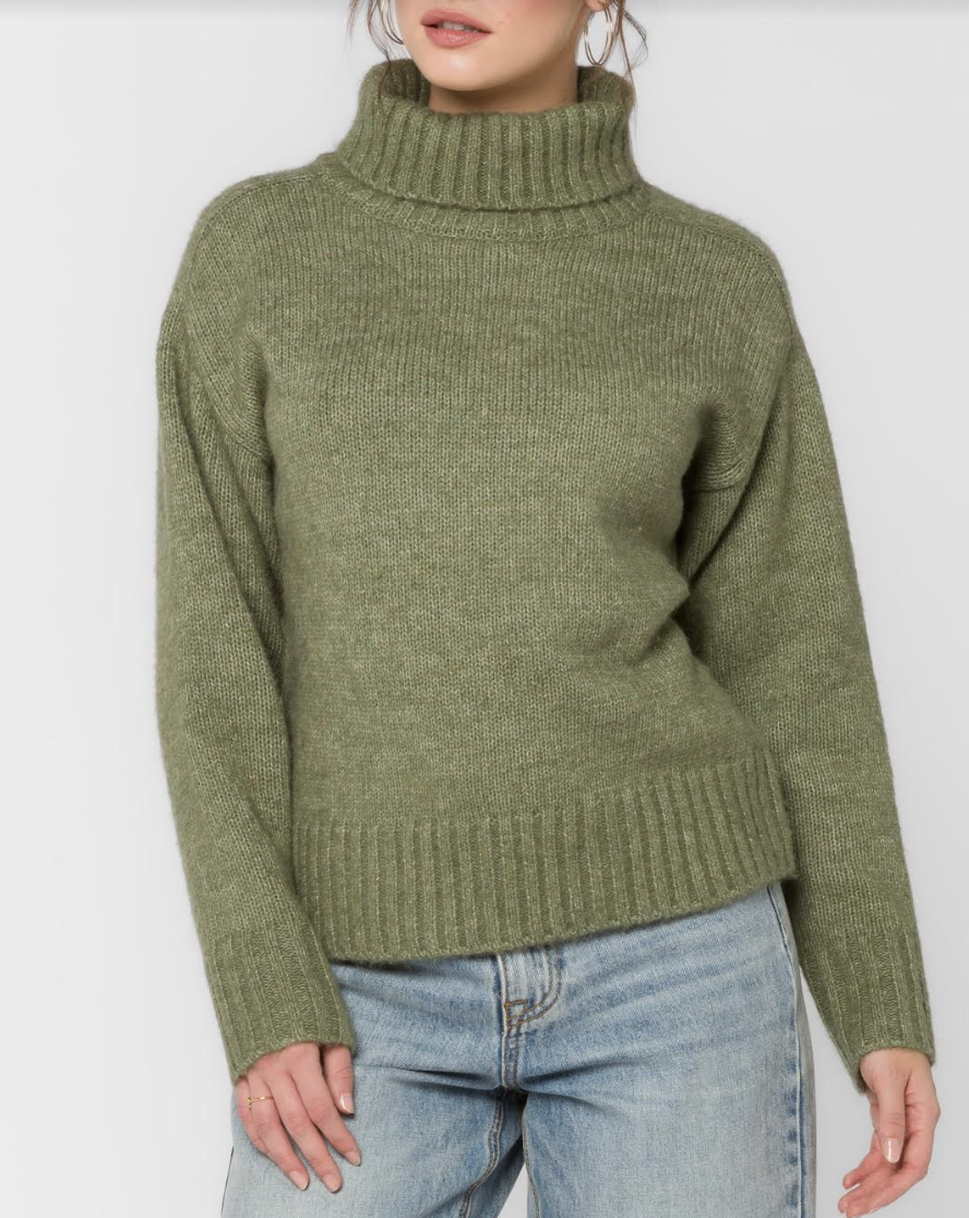 SOFT CUDLY CLASSIC TURTLENECK SWEATER