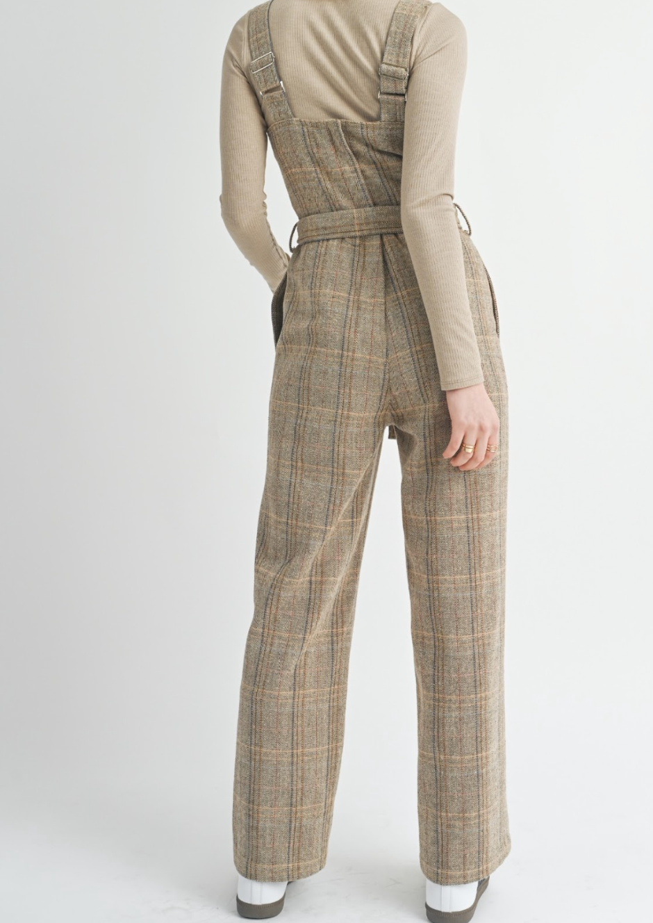 COZY COMFY HERRINGBONE JUMPSUIT