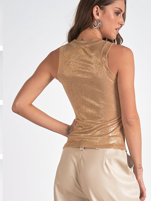 GOLD SHIMMERING TANK