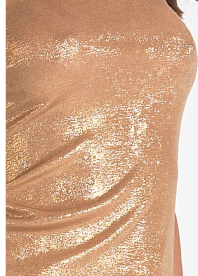 GOLD SHIMMERING TANK