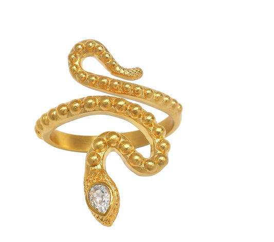 Beauty is Timeless Snake Adjustable Ring
