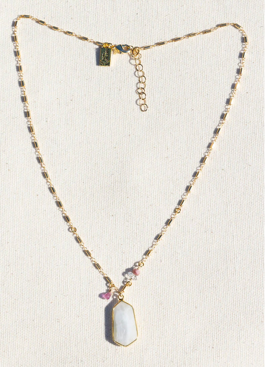14K Goldfill  16"-18" Necklace of Semi Precious Stones