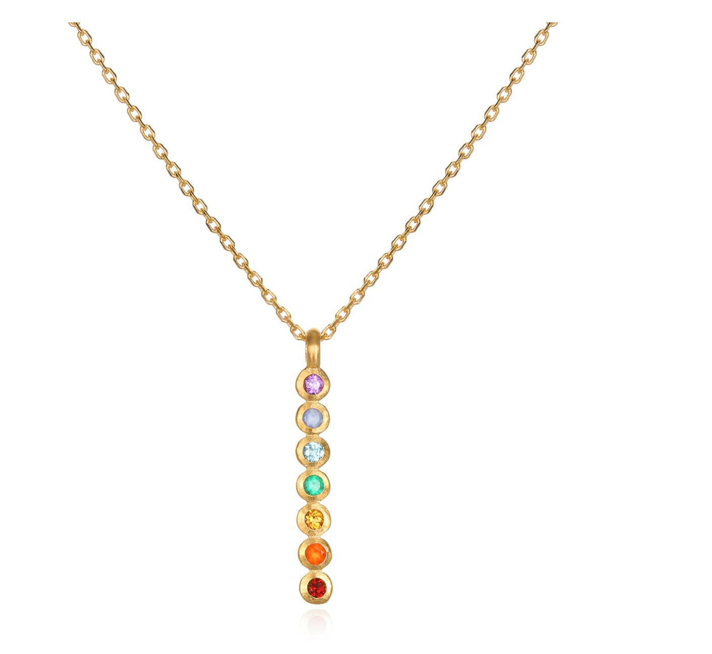 Divine Alignment Gemstone Chakra Necklace